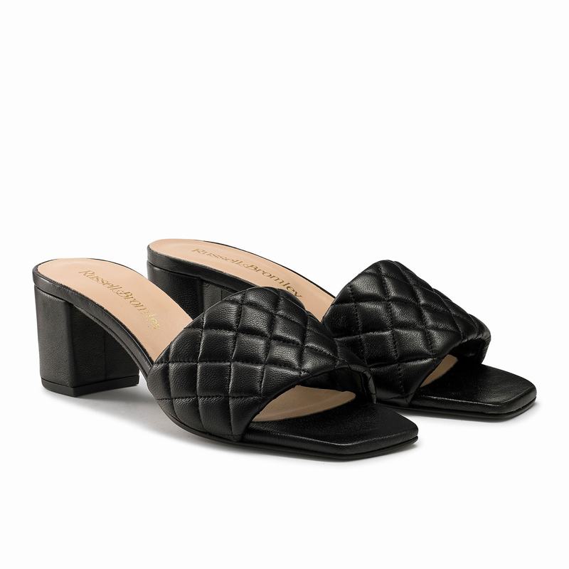 Sandalias Cunha Russell And Bromley Quiltbloc Feminino Pretas | NBH8816PP