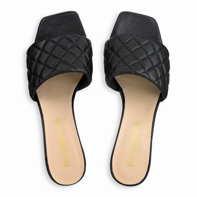 Sandalias Cunha Russell And Bromley Quiltbloc Feminino Pretas | NBH8816PP