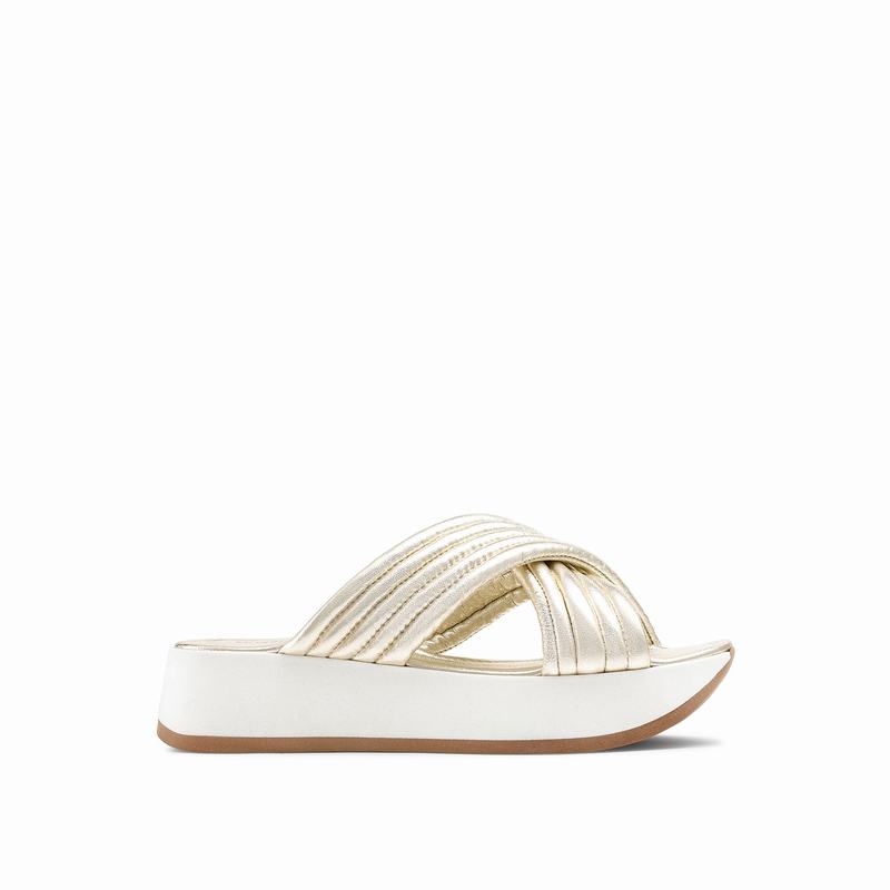 Sandalias Cunha Russell And Bromley Site See Feminino Metallic | BEV1582CR