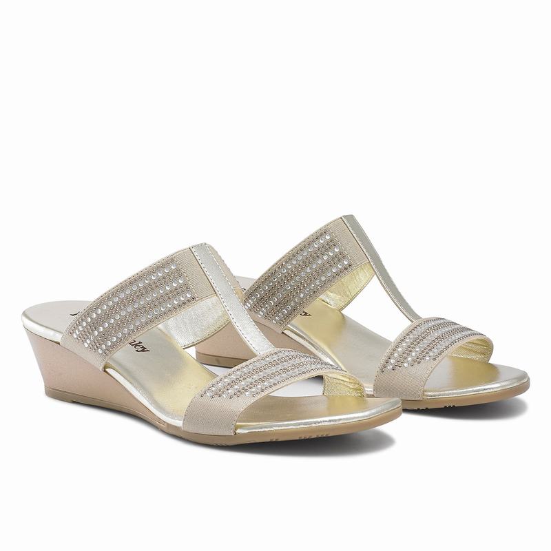 Sandalias Cunha Russell And Bromley Stella Feminino Metallic | HME4270IR