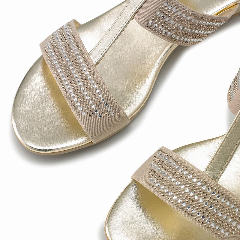 Sandalias Cunha Russell And Bromley Stella Feminino Metallic | HME4270IR