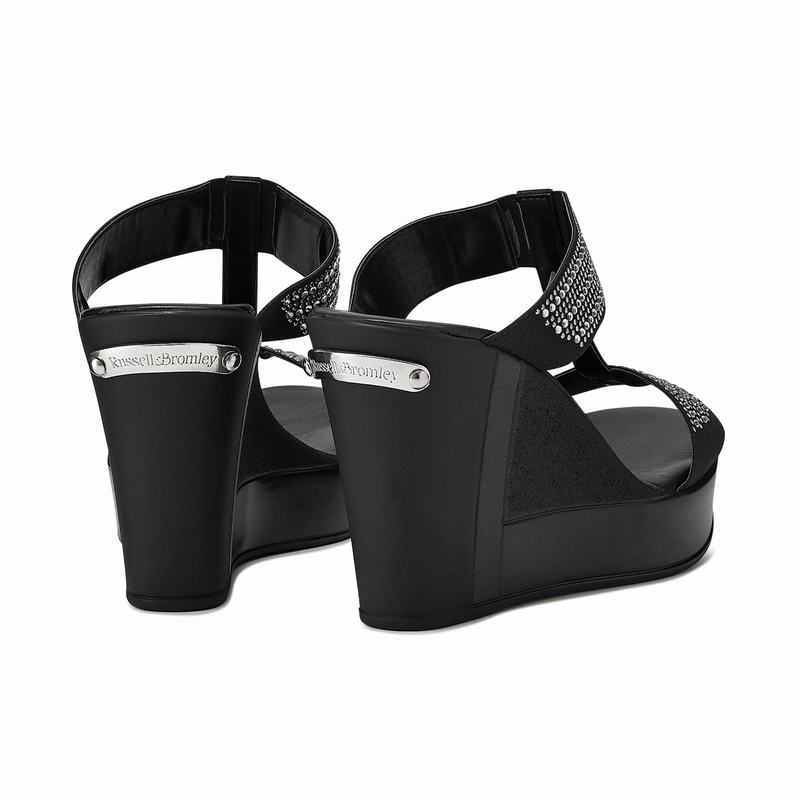 Sandalias Cunha Russell And Bromley Stellamid Feminino Pretas | RTF69100ZO