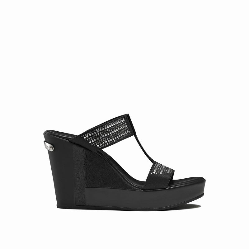 Sandalias Cunha Russell And Bromley Stellamid Feminino Pretas | RTF69100ZO