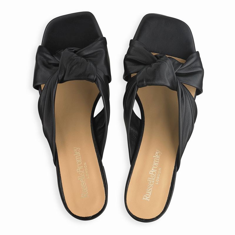 Sandalias Cunha Russell And Bromley Top Knot Feminino Pretas | CYD1727SB