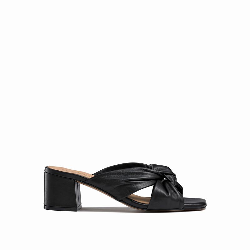 Sandalias Cunha Russell And Bromley Top Knot Feminino Pretas | CYD1727SB