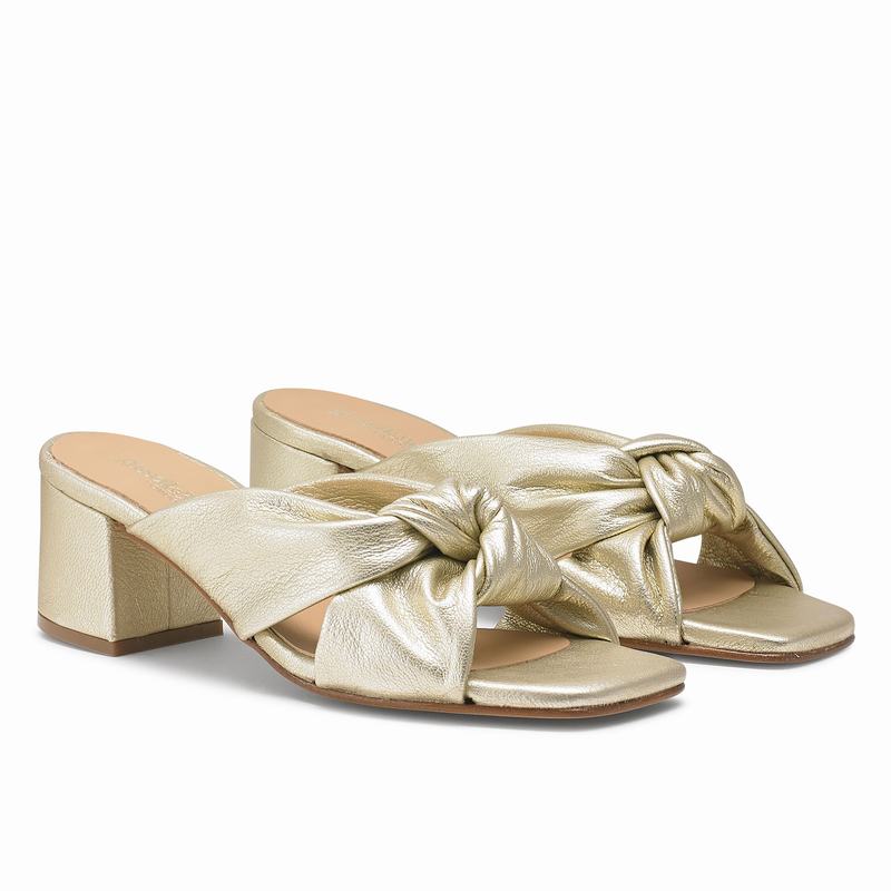 Sandalias Cunha Russell And Bromley Top Knot Feminino Metallic | KKO929IO