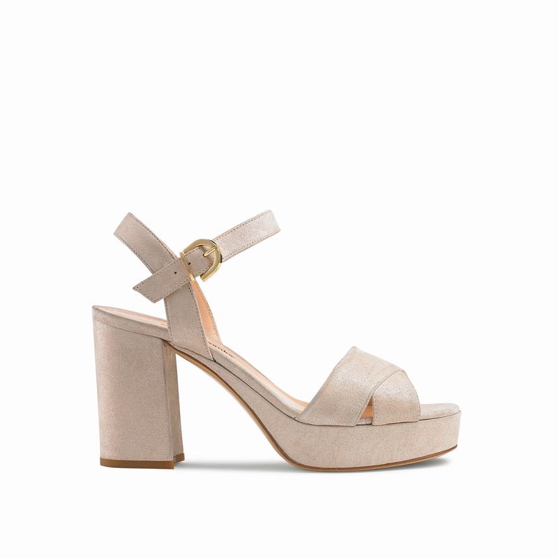 Sandalias Cunha Russell And Bromley Topform Feminino Metallic | RWL4919WL