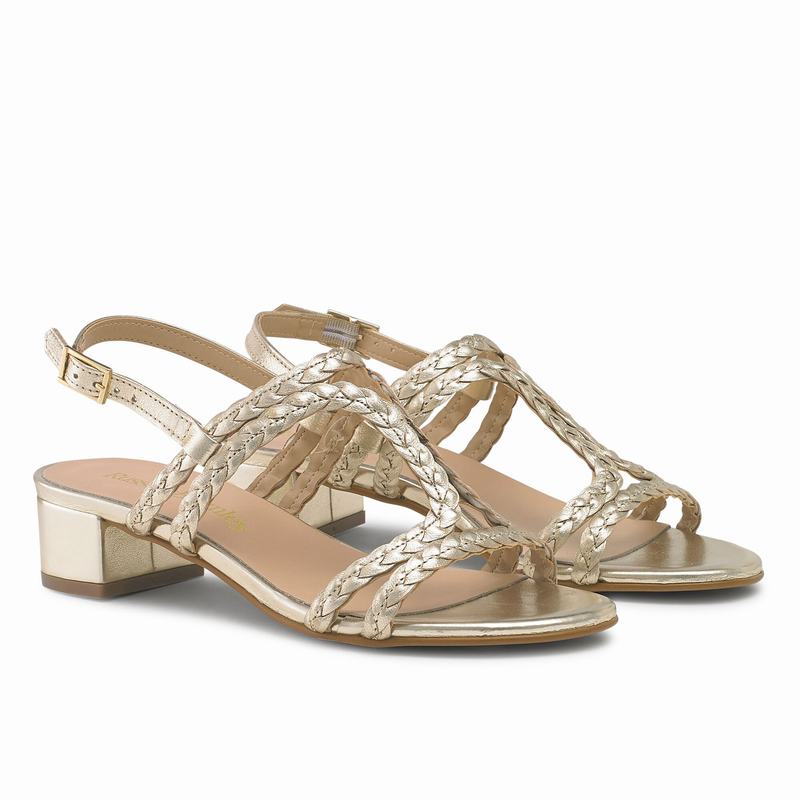 Sandalias Cunha Russell And Bromley Twister Feminino Metallic | RMF9459EY