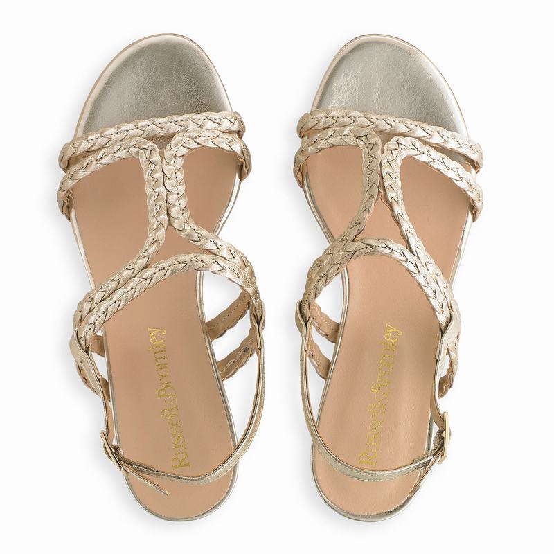 Sandalias Cunha Russell And Bromley Twister Feminino Metallic | RMF9459EY