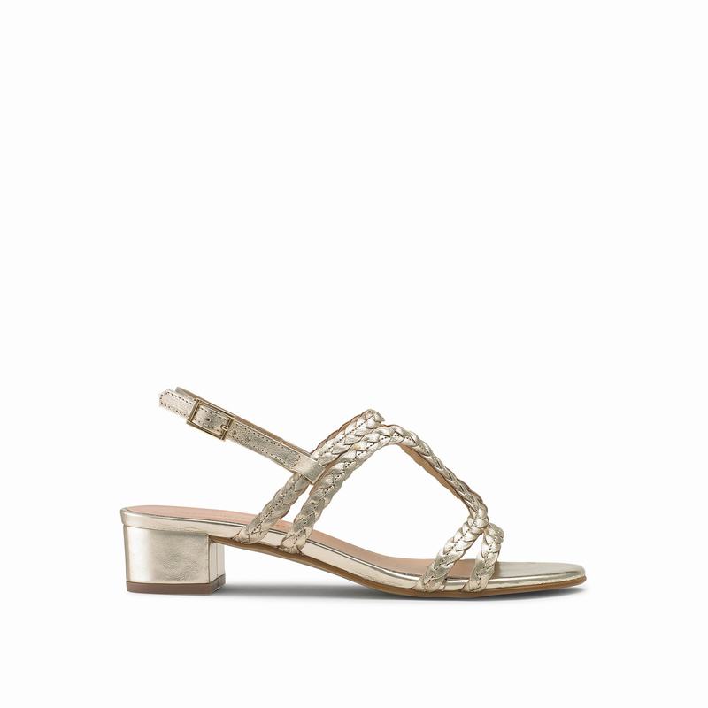 Sandalias Cunha Russell And Bromley Twister Feminino Metallic | RMF9459EY