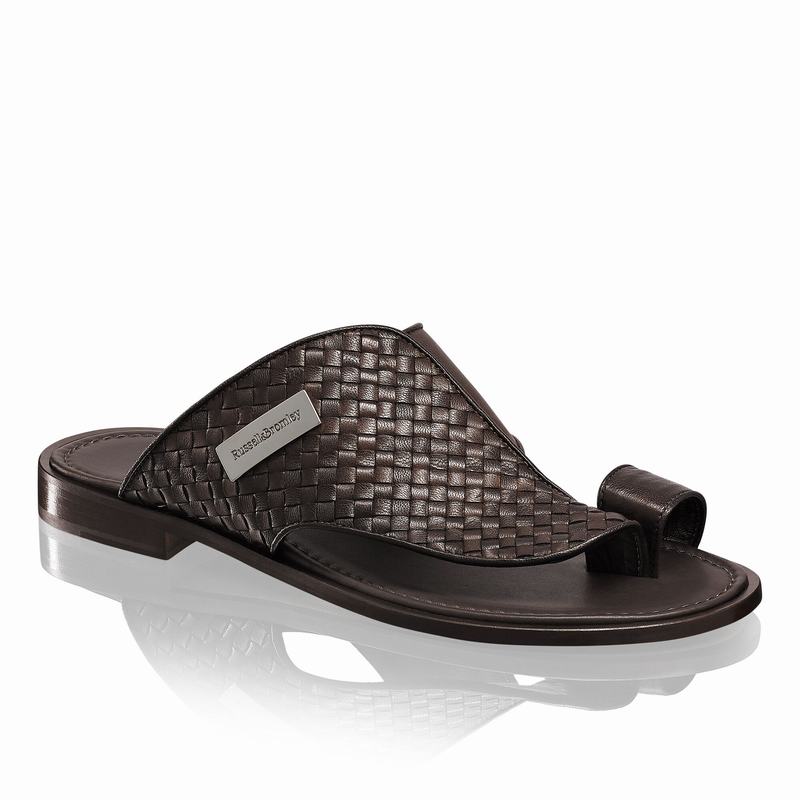 Sandalias Russell And Bromley Arabian Masculino Marrom | HMY6113PB