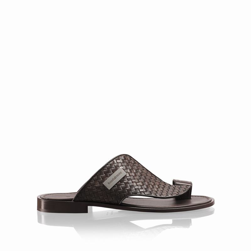 Sandalias Russell And Bromley Arabian Masculino Marrom | HMY6113PB