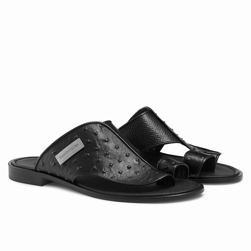 Sandalias Russell And Bromley Arabian Masculino Pretas | JOI36100TJ