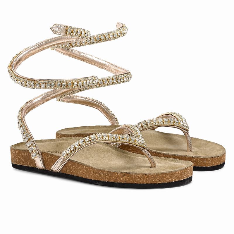 Sandalias Russell And Bromley Charmer Feminino Metallic | OZQ7071XS