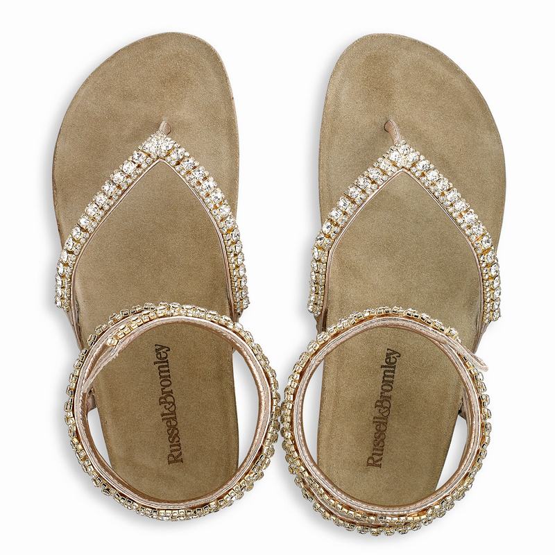 Sandalias Russell And Bromley Charmer Feminino Metallic | OZQ7071XS