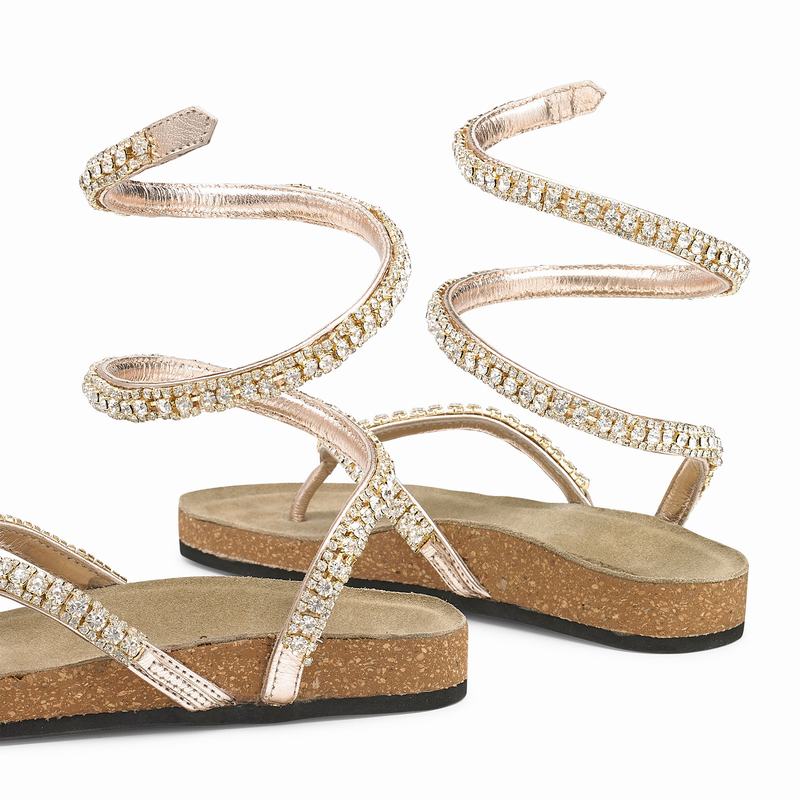 Sandalias Russell And Bromley Charmer Feminino Metallic | OZQ7071XS