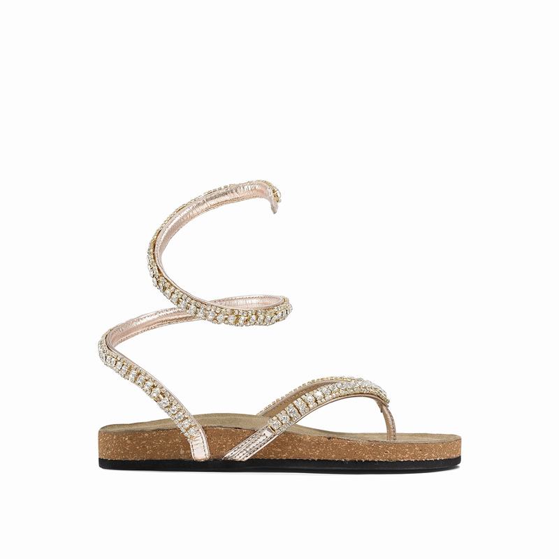 Sandalias Russell And Bromley Charmer Feminino Metallic | OZQ7071XS