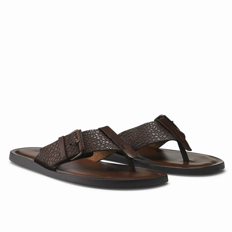 Sandalias Russell And Bromley Fivela Up Masculino Marrom | ADA2028JE