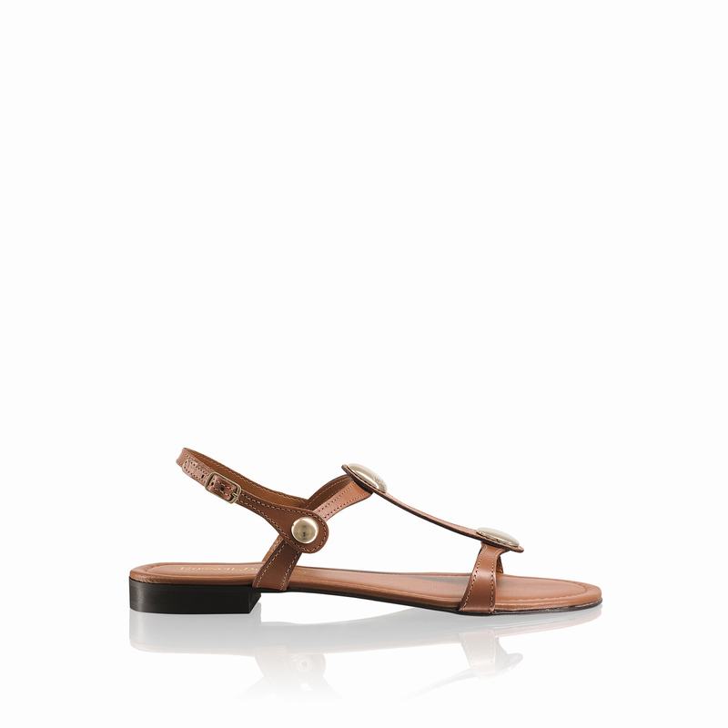 Sandalias Russell And Bromley Lauren Feminino Marrom | DFL8624LA