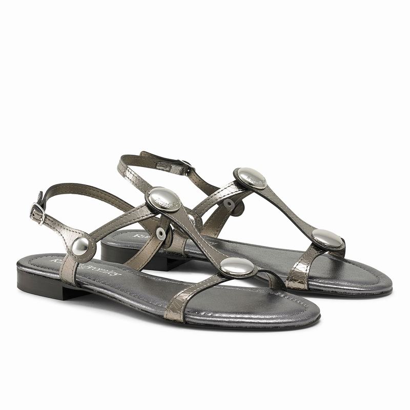 Sandalias Russell And Bromley Lauren Feminino Metallic | PYA353UT