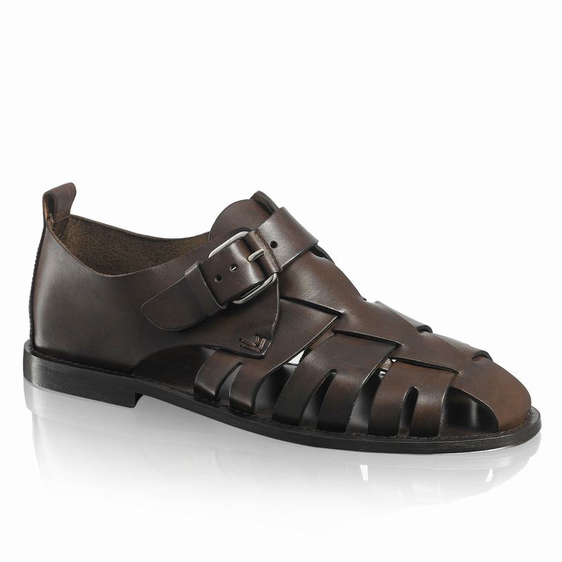 Sandalias Russell And Bromley Neptune Masculino Marrom | UKC667WX