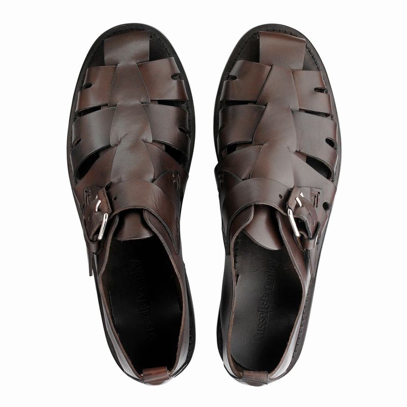 Sandalias Russell And Bromley Neptune Masculino Marrom | UKC667WX