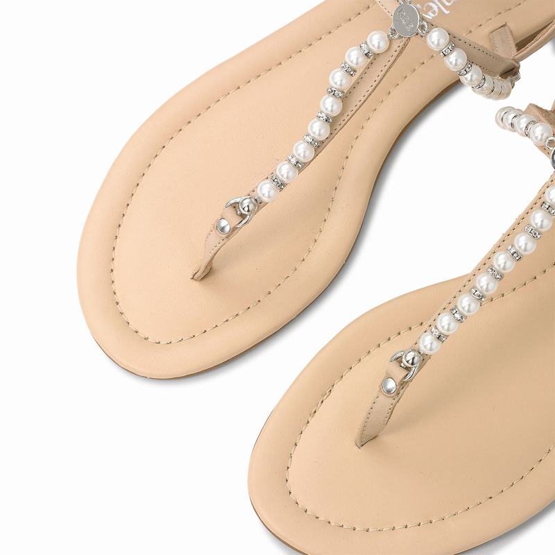 Sandalias Russell And Bromley Pearly Feminino Marrom | ZKI7221AU