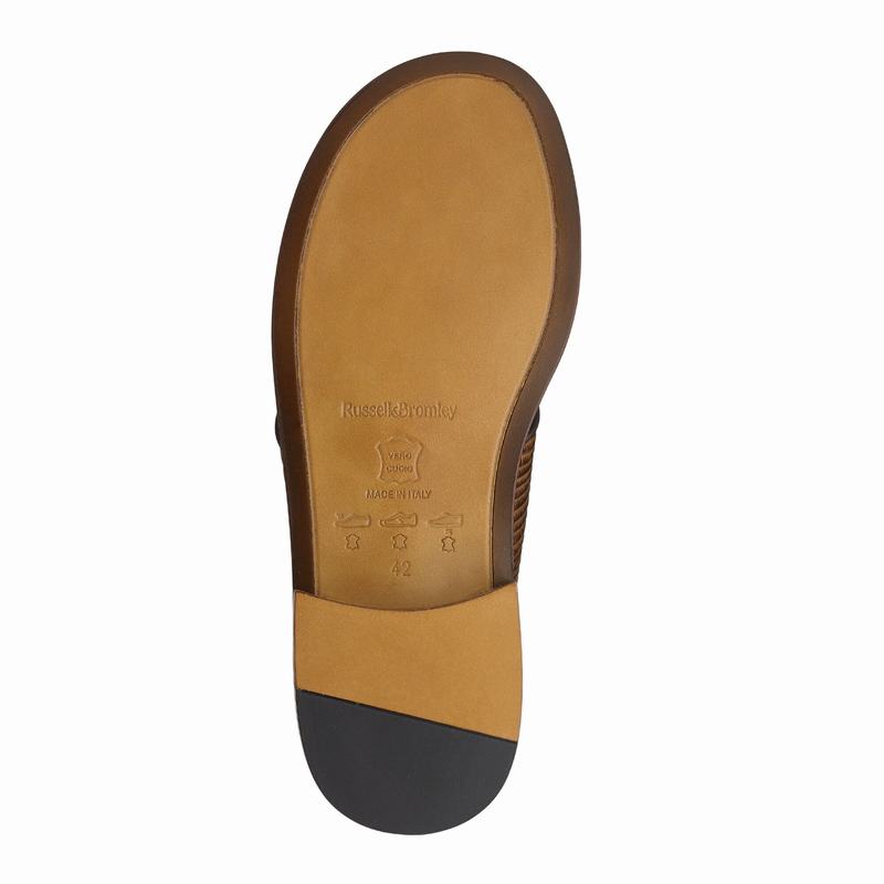 Sandalias Russell And Bromley Perugia Masculino Marrom | AIM5467EF