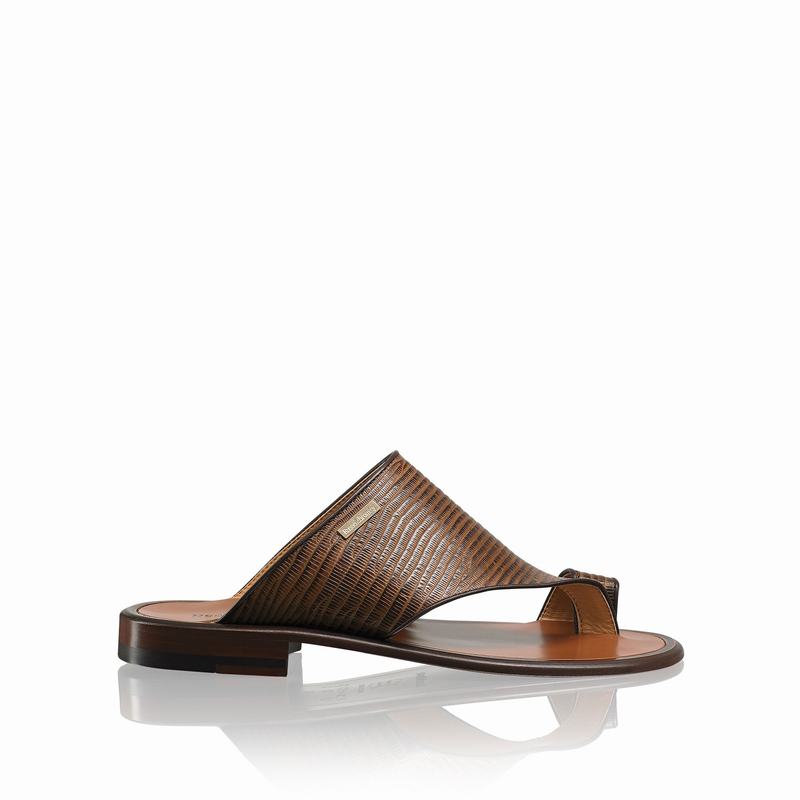 Sandalias Russell And Bromley Perugia Masculino Marrom | AIM5467EF