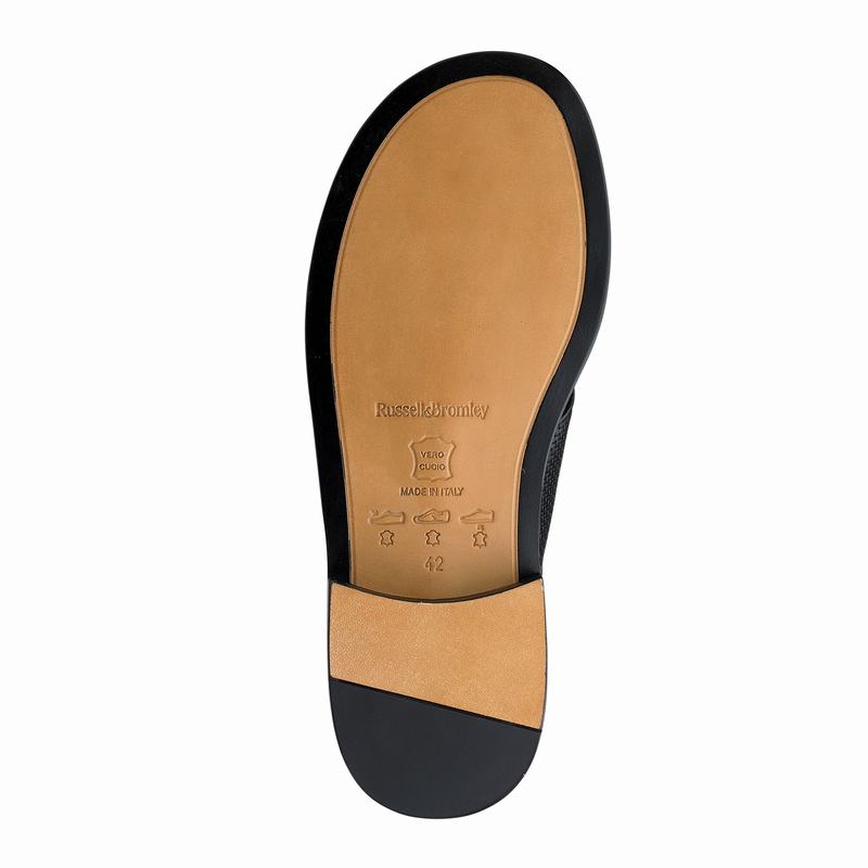 Sandalias Russell And Bromley Perugia Masculino Pretas | VQC8017IW