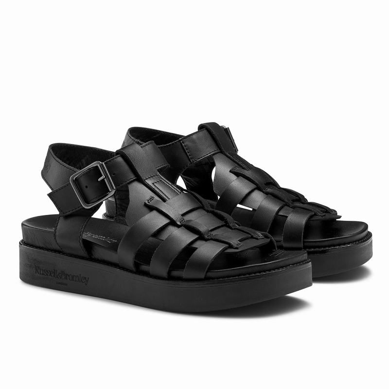 Sandalias Russell And Bromley Portland Feminino Pretas | OTB729WP