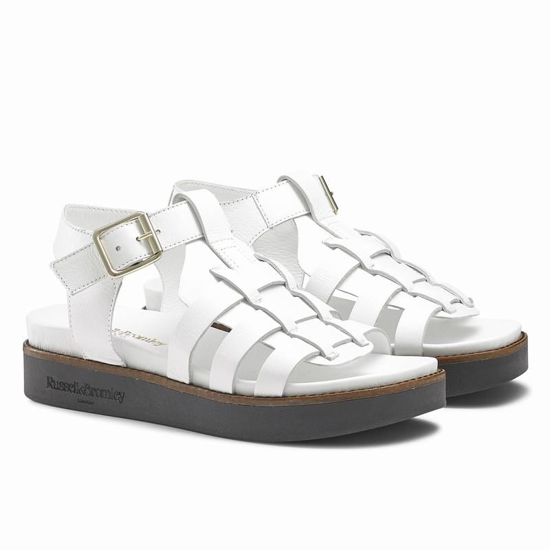 Sandalias Russell And Bromley Portland Feminino Branco | YMO7681YQ