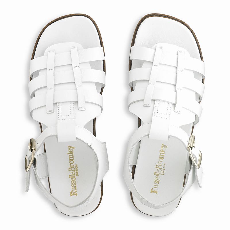 Sandalias Russell And Bromley Portland Feminino Branco | YMO7681YQ