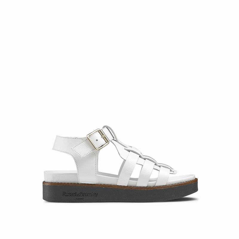 Sandalias Russell And Bromley Portland Feminino Branco | YMO7681YQ