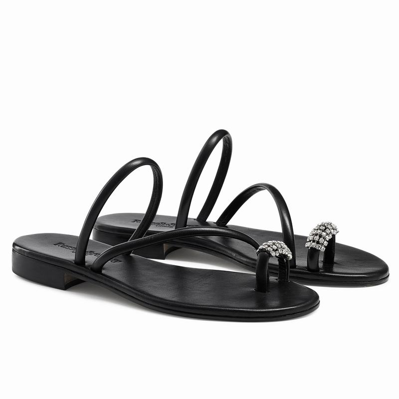 Sandalias Russell And Bromley Quartz+ Feminino Pretas | UGD5751SN