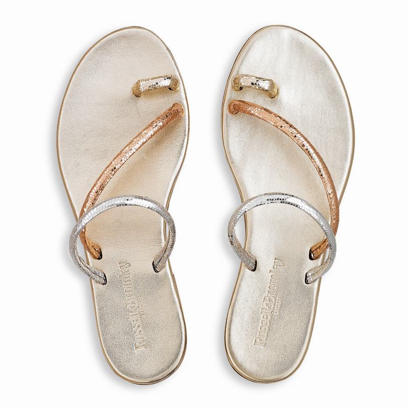 Sandalias Russell And Bromley Quartz Feminino Metallic | XRP7645GT