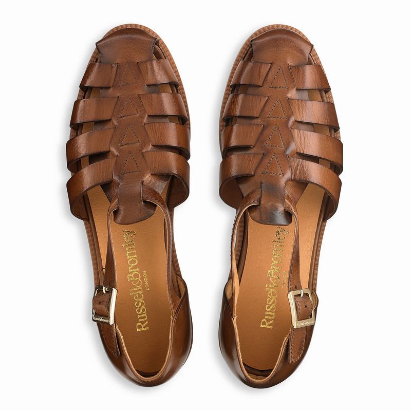 Sandalias Russell And Bromley Siracuse Feminino Marrom | GLQ8370JG