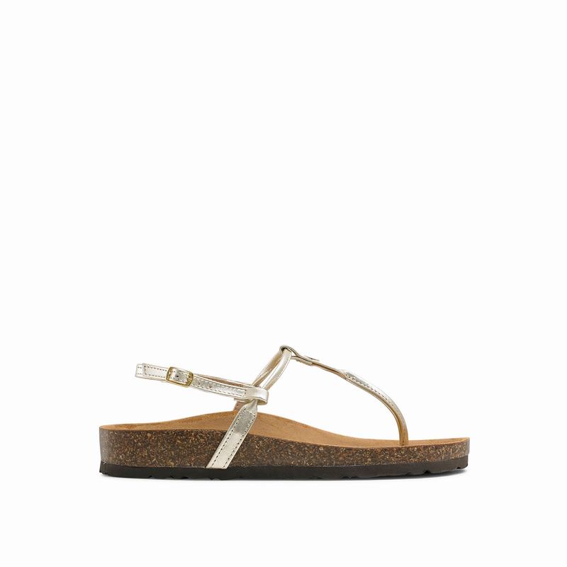 Sandalias Russell And Bromley Teebird Feminino Metallic | HOP3951EI