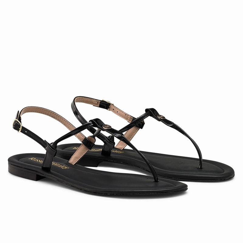 Sandalias Russell And Bromley Thongbird Feminino Pretas | LFX4920CR