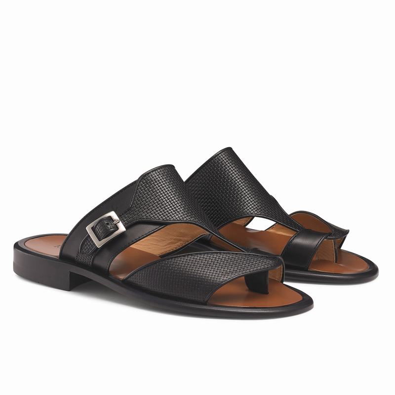 Sandalias Russell And Bromley Valentia Masculino Pretas | FWA19100GZ