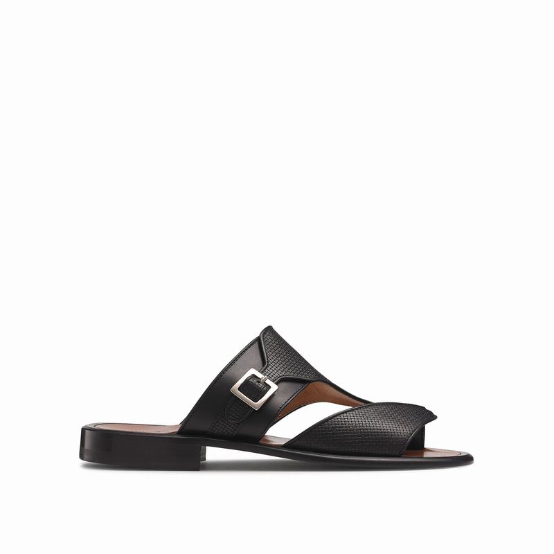 Sandalias Russell And Bromley Valentia Masculino Pretas | FWA19100GZ