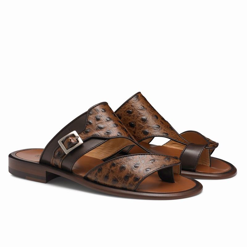 Sandalias Russell And Bromley Valentia Masculino Marrom | OEV4989BU