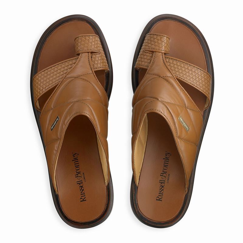 Sandalias Russell And Bromley Vernazza Masculino Marrom | FFL9219ZO