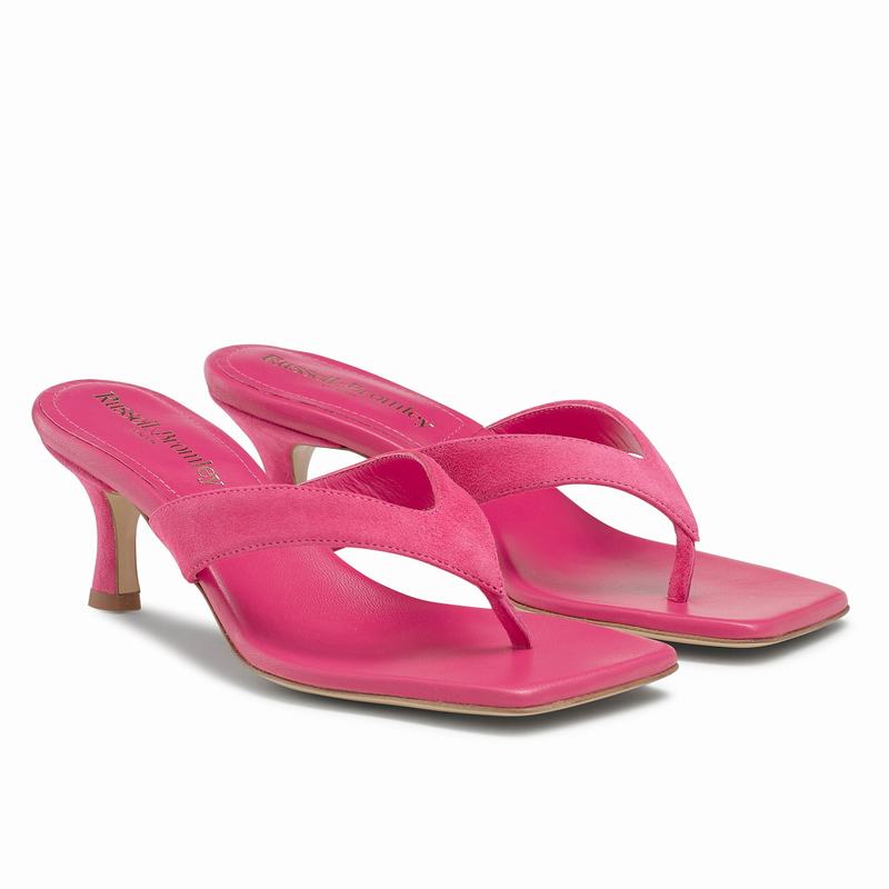 Sandalias de Salto Russell And Bromley Airshow Feminino Rosa | RKZ2243VV