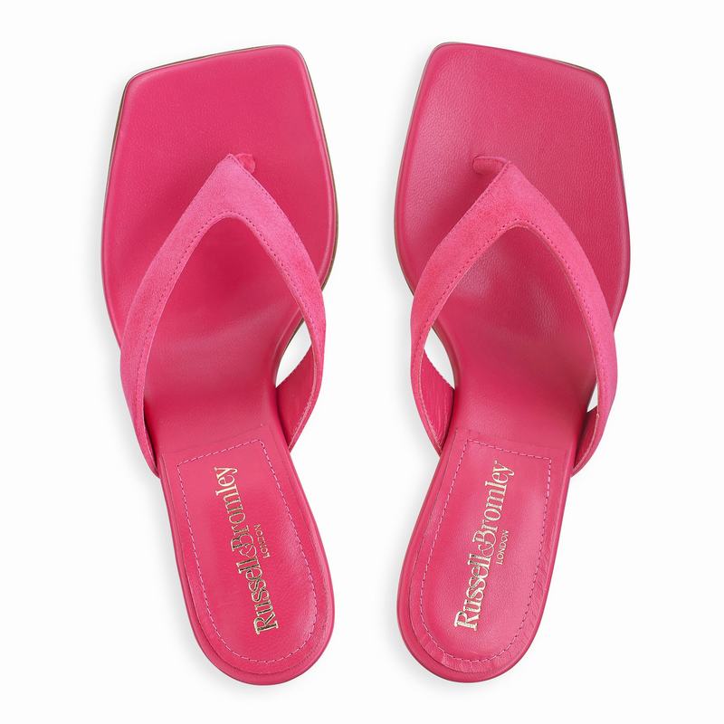 Sandalias de Salto Russell And Bromley Airshow Feminino Rosa | RKZ2243VV