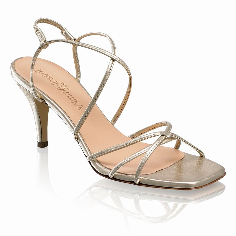 Sandalias de Salto Russell And Bromley Airstrip70 Feminino Metallic | ZCW3464FR