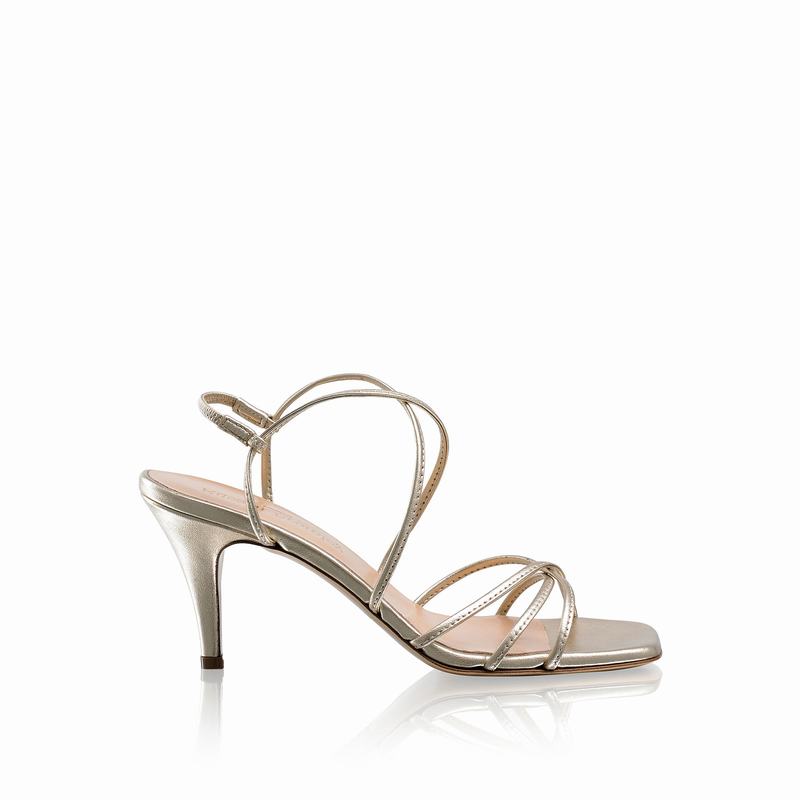 Sandalias de Salto Russell And Bromley Airstrip70 Feminino Metallic | ZCW3464FR