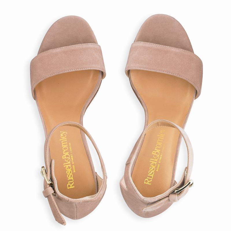 Sandalias de Salto Russell And Bromley Ittakestwo Feminino Marrom | OQQ4172PZ