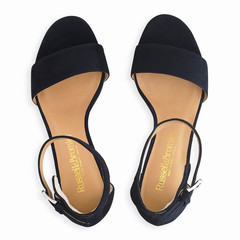 Sandalias de Salto Russell And Bromley Ittakestwo Feminino Azuis | VNA570YH