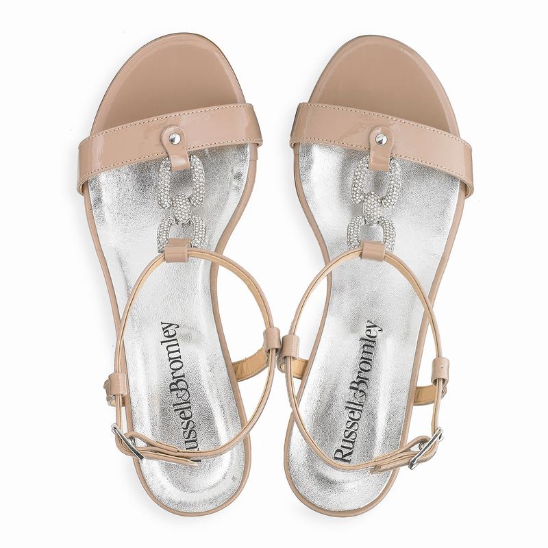 Sandalias de Salto Russell And Bromley Jewely Feminino Rosa | KQS2771VX